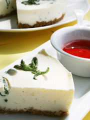 ソルトリーフ（アイスプラント）のチーズケーキ写真
